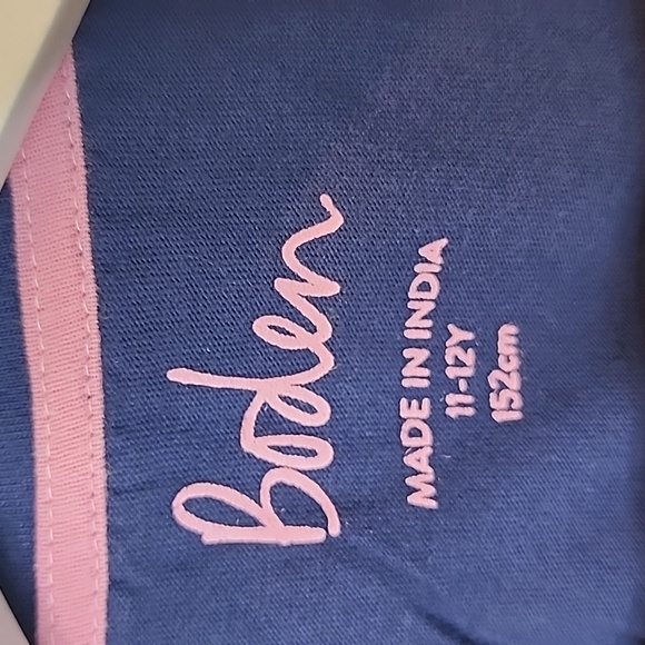 Mini Boden Long Sleeve Rainbow Pocket Tee, Kids Size 11-12 - Picture 3 of 5